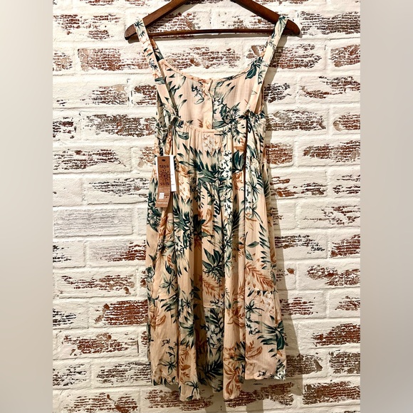 Raya Sun Brand New Floral Hawaiian Tropical Sundress Size M - Picture 4 of 11